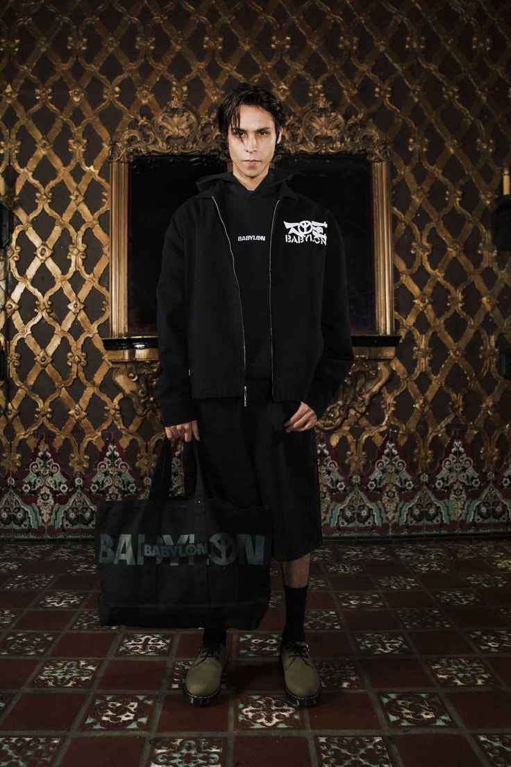 Babylon LA Lifts the Curtain on First FW24 Drop lookbook collection release info price shop los angeles streetwear fashion graphic 