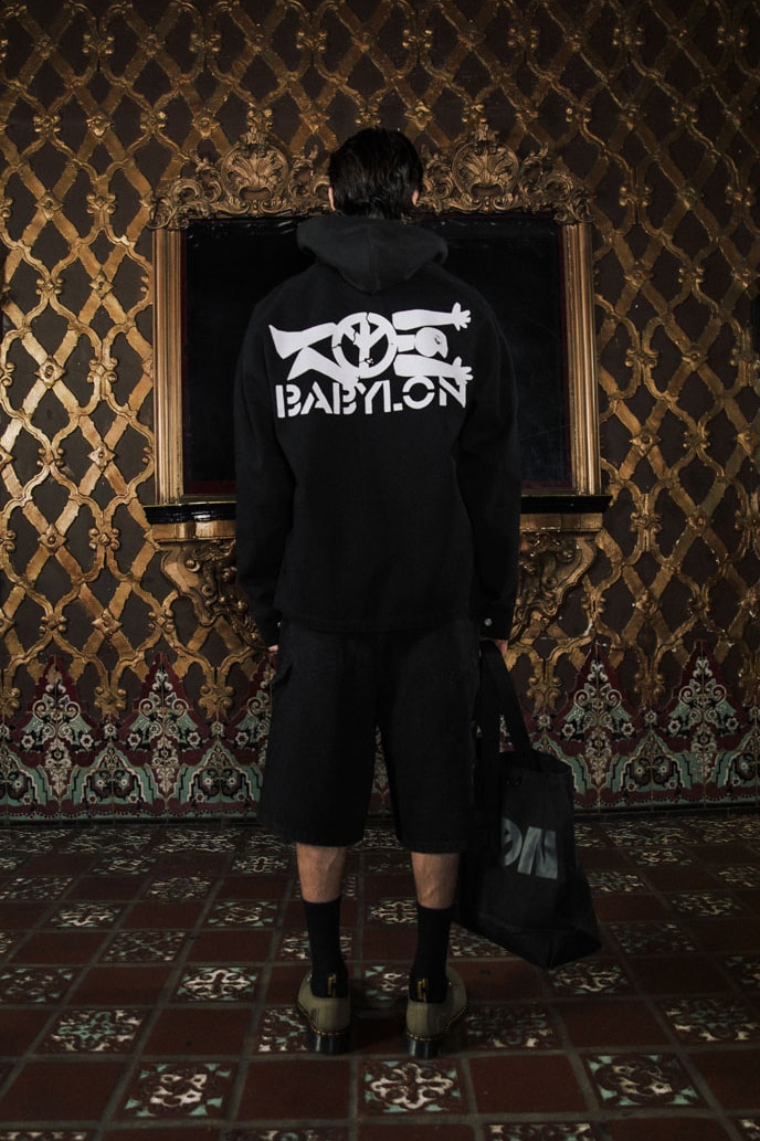 Babylon LA Lifts the Curtain on First FW24 Drop lookbook collection release info price shop los angeles streetwear fashion graphic 