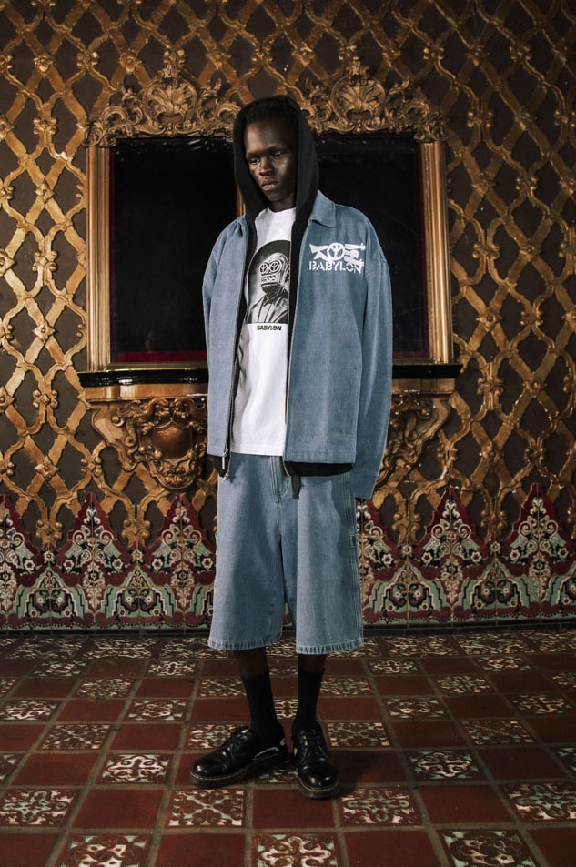 Babylon LA Lifts the Curtain on First FW24 Drop lookbook collection release info price shop los angeles streetwear fashion graphic 
