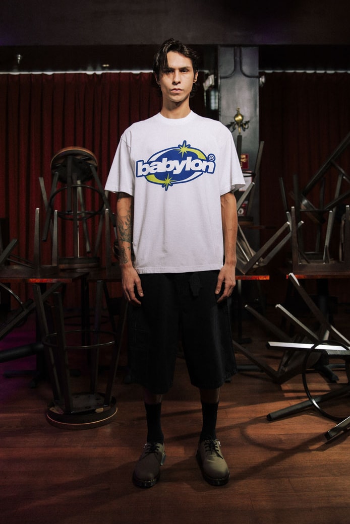 Babylon LA Lifts the Curtain on First FW24 Drop lookbook collection release info price shop los angeles streetwear fashion graphic 