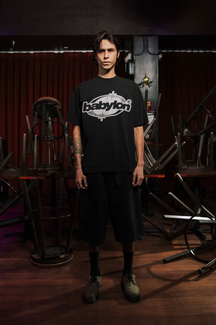 Babylon LA Lifts the Curtain on First FW24 Drop lookbook collection release info price shop los angeles streetwear fashion graphic 