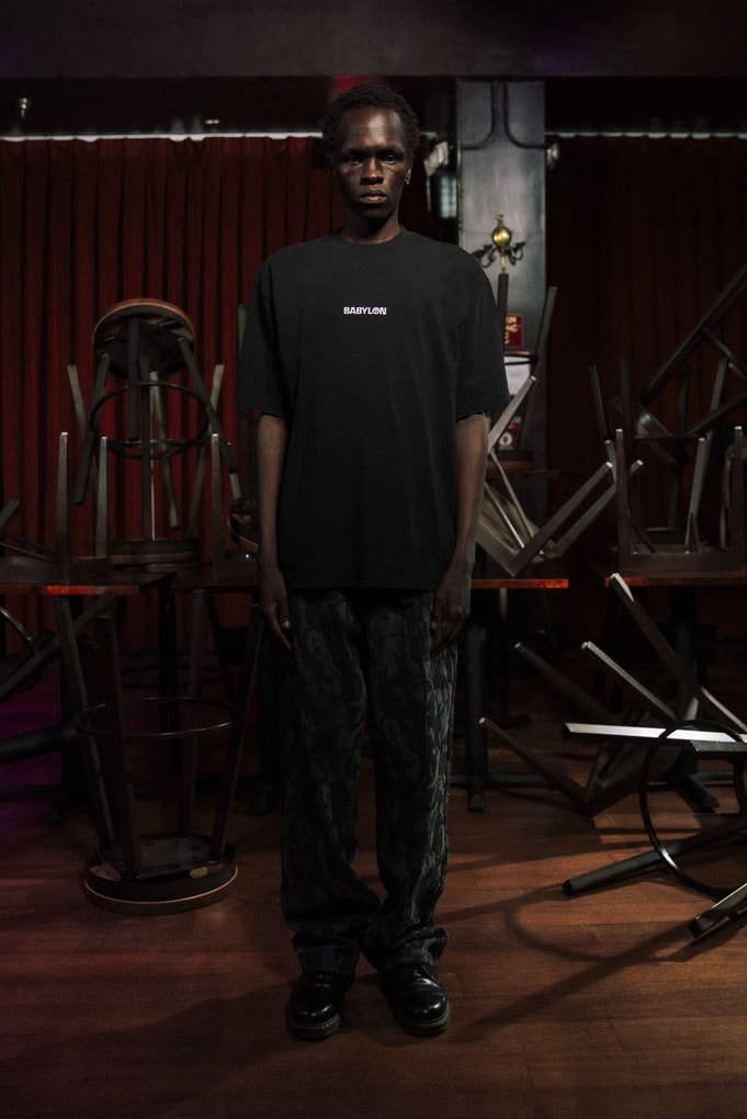 Babylon LA Lifts the Curtain on First FW24 Drop lookbook collection release info price shop los angeles streetwear fashion graphic 
