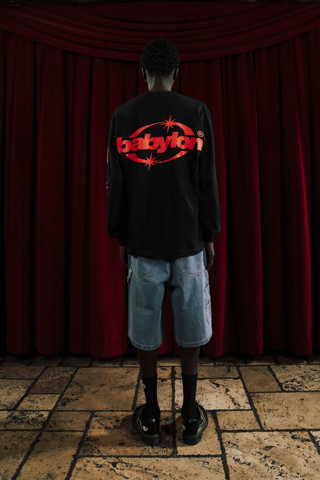Babylon LA Lifts the Curtain on First FW24 Drop lookbook collection release info price shop los angeles streetwear fashion graphic 