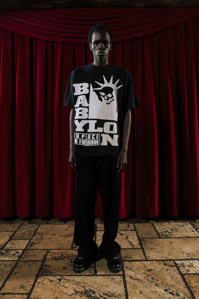 Babylon LA Lifts the Curtain on First FW24 Drop lookbook collection release info price shop los angeles streetwear fashion graphic 