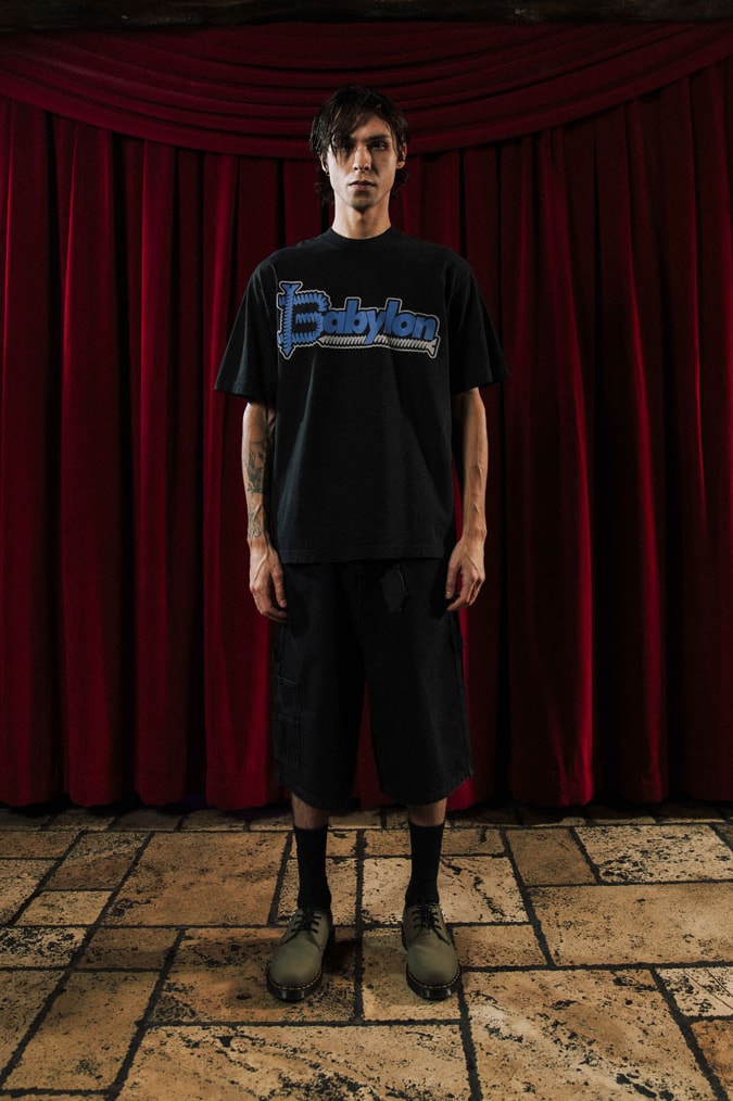 Babylon LA Lifts the Curtain on First FW24 Drop lookbook collection release info price shop los angeles streetwear fashion graphic 