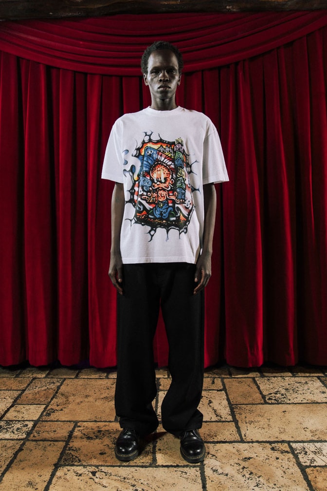 Babylon LA Lifts the Curtain on First FW24 Drop lookbook collection release info price shop los angeles streetwear fashion graphic 
