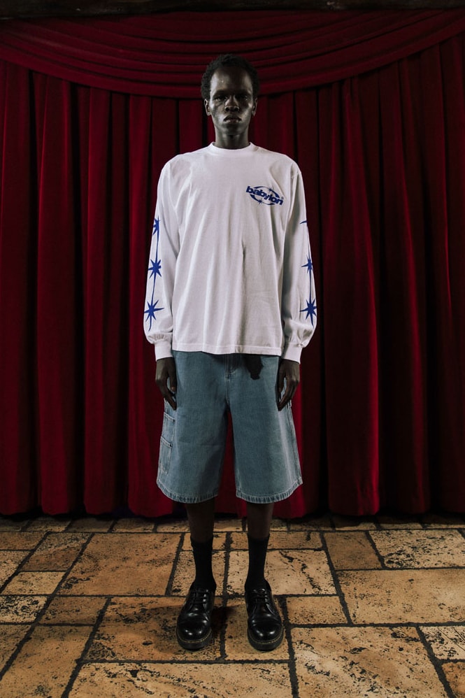 Babylon LA Lifts the Curtain on First FW24 Drop lookbook collection release info price shop los angeles streetwear fashion graphic 