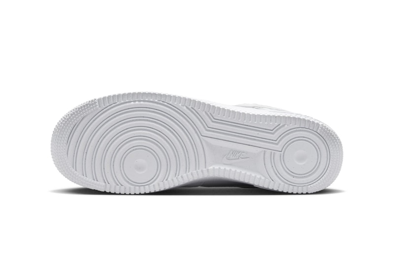 Nike Air Force 1 Low's Classic All-White Look Receives a Mixed Print Take HF2893-100 classic af1 low swoosh shoes sneakers