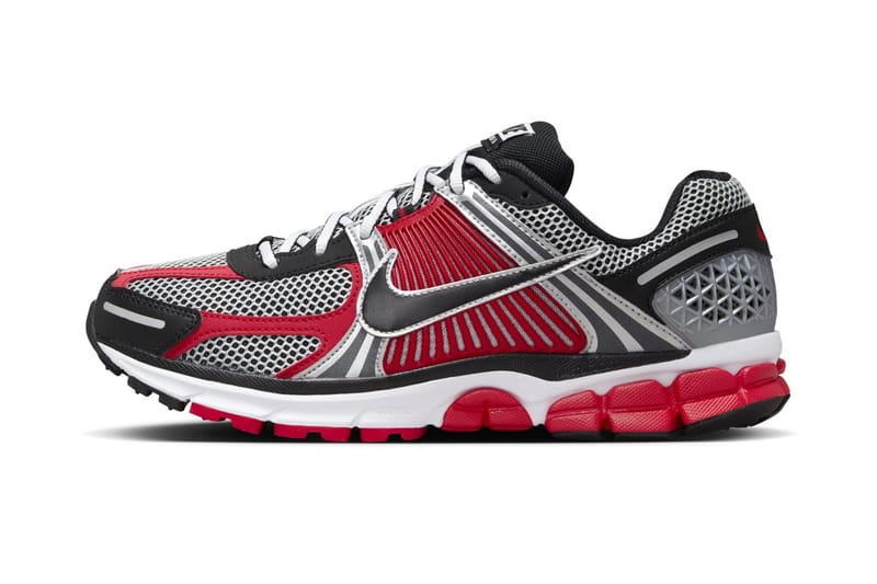 Nike Gives Its Hot Take on The Zoom Vomero 5 "Metallic Silver/University Red"