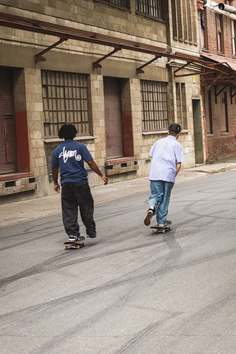 S/DOUBLE's First Revival Collection Is Here shawn stussy release info collection lookbook australia price logo s double streetwear australia new zealand globe skate