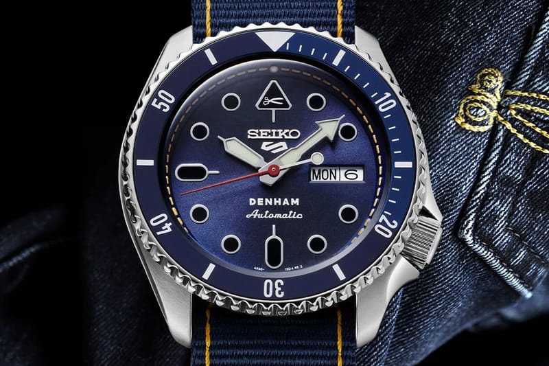 Denham Collaborates With Seiko for a Limited-Edition 5 Sports Timepiece