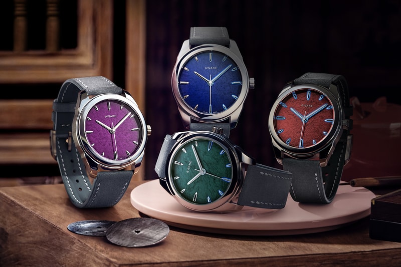 Awake Son Mai Silver Leaf Collection Release Info Lava Outre Bleu Emerald Amethyst color dials Lilian Thibaut