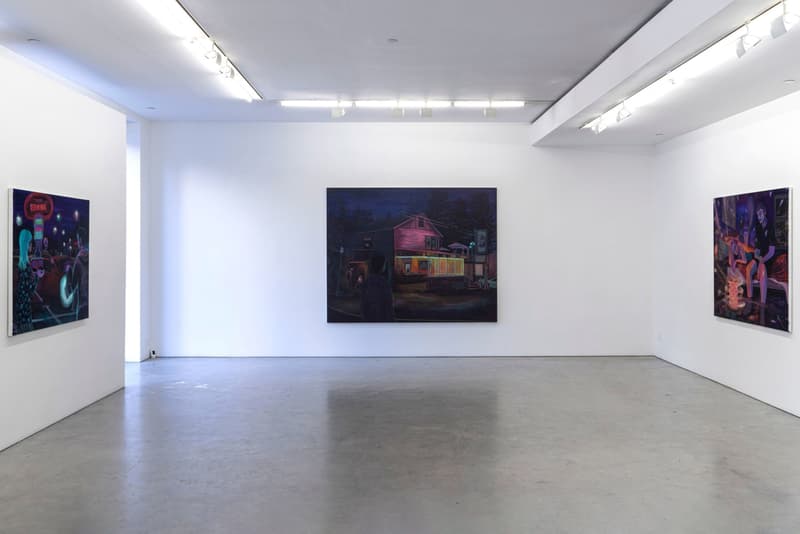 Danielle Roberts Solo Exhibition Fredericks Freiser Phosphorescence Gasoline Painting Art Artworks New York