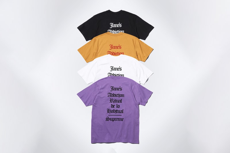 Supreme Jane's Addiction Fall 2024 Release Info