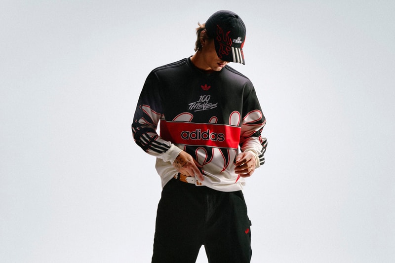 adidas Originals and 100 Thieves Run It Back collab capsule release info sneaker fashion footwear palos hill 