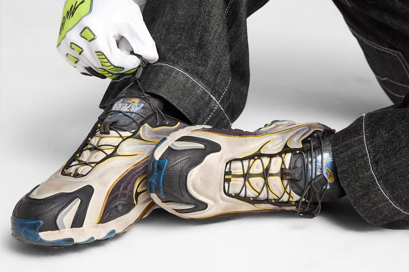 A$AP Rocky x Puma Inhale Thông tin phát hành Colorways mới "PUMA Black-Warm White-Lime Pow,""Warm White-PUMA Black-Pelé Yellow" 402456-01 402459-01