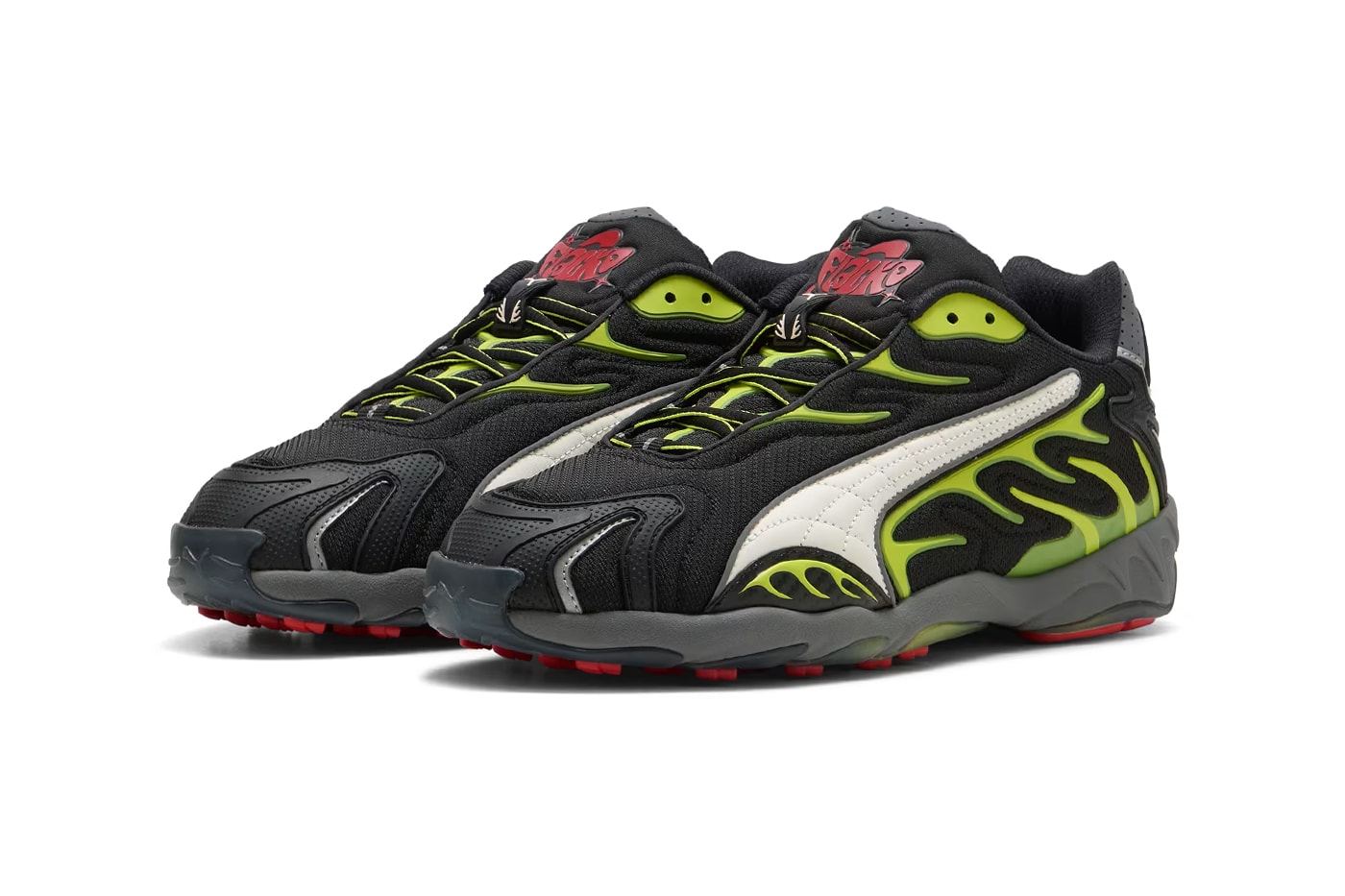 A$AP Rocky x Puma Inhale Thông tin phát hành Colorways mới "PUMA Black-Warm White-Lime Pow,""Warm White-PUMA Black-Pelé Yellow" 402456-01 402459-01