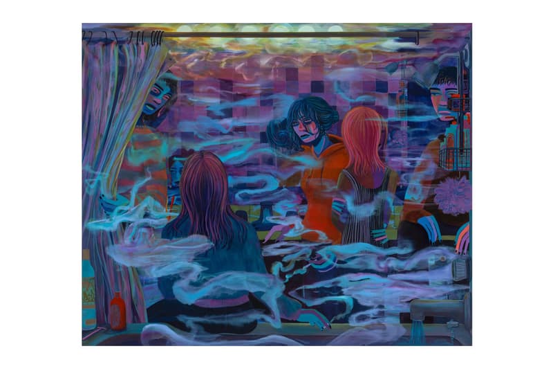 Danielle Roberts Solo Exhibition Fredericks Freiser Phosphorescence Gasoline Painting Art Artworks New York