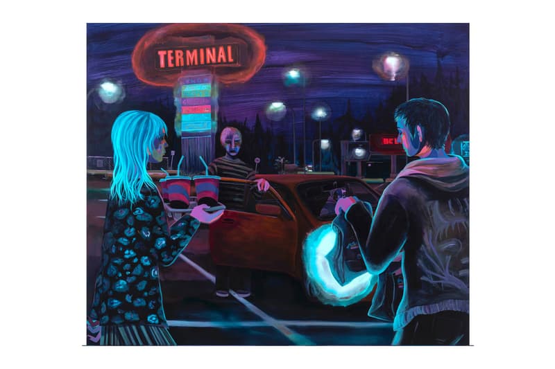 Danielle Roberts Solo Exhibition Fredericks Freiser Phosphorescence Gasoline Painting Art Artworks New York