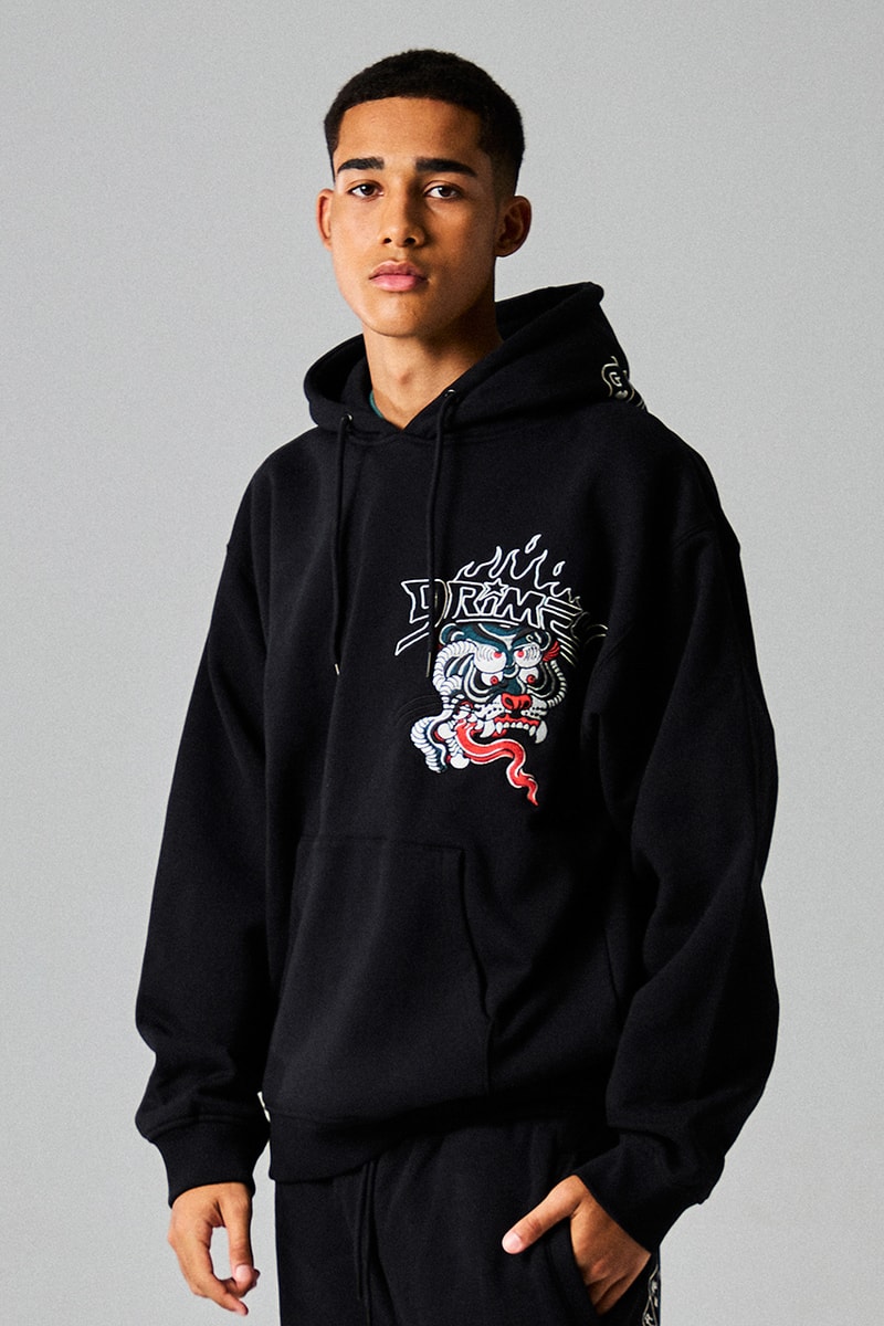 grimey streetwear collection global madrid capsules sk8land britcore new york rap bomber jackets football jersey camo print