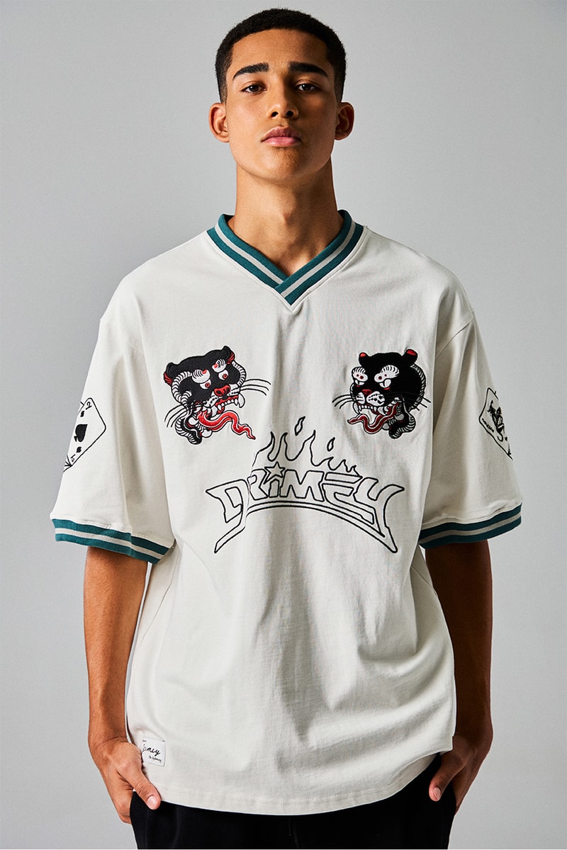 grimey streetwear collection global madrid capsules sk8land britcore new york rap bomber jackets football jersey camo print
