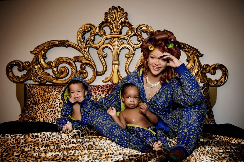 Rihanna Wrangles RZA and Riot for New Savage x Fenty Campaign puma release info asap rocky music holiday christmas onesie shop link price