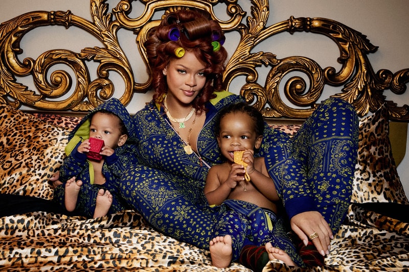 Rihanna Wrangles RZA and Riot for New Savage x Fenty Campaign puma release info asap rocky music holiday christmas onesie shop link price