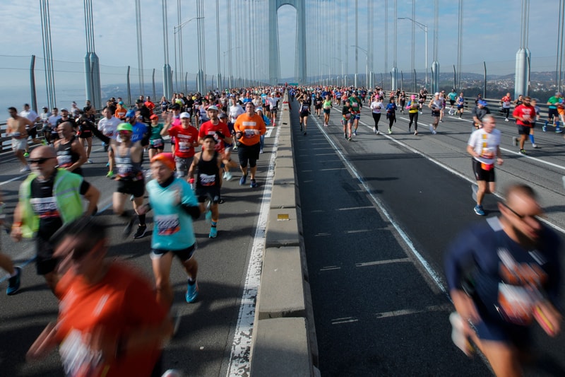 new york city marathon 2024 pop ups shakeouts workouts parties event calendar schedule details bandit running on asics hoka brooks nike 