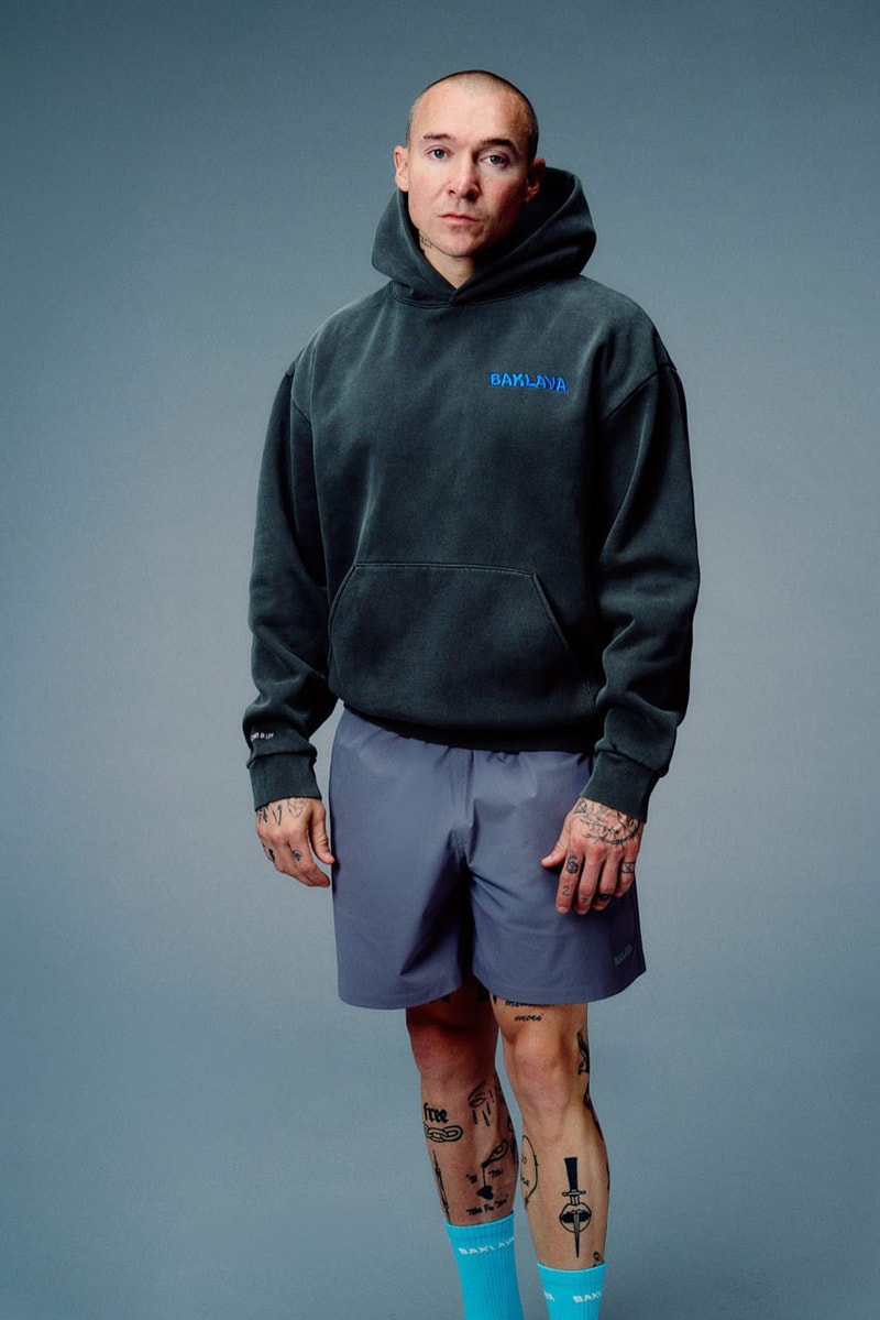 Action Bronson's BAKLAVA Activewear Brand "Specializes In Life" release info new balance collab chef sneaker nyc marathon mayhem lauren minimus trail shoe fuelcell rebel v4 9960v6 doctor bam bam link price running sports apparel design nv