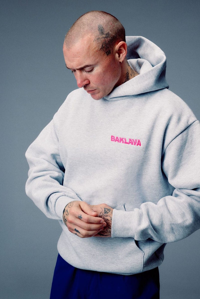 Action Bronson's BAKLAVA Activewear Brand "Specializes In Life" release info new balance collab chef sneaker nyc marathon mayhem lauren minimus trail shoe fuelcell rebel v4 9960v6 doctor bam bam link price running sports apparel design nv