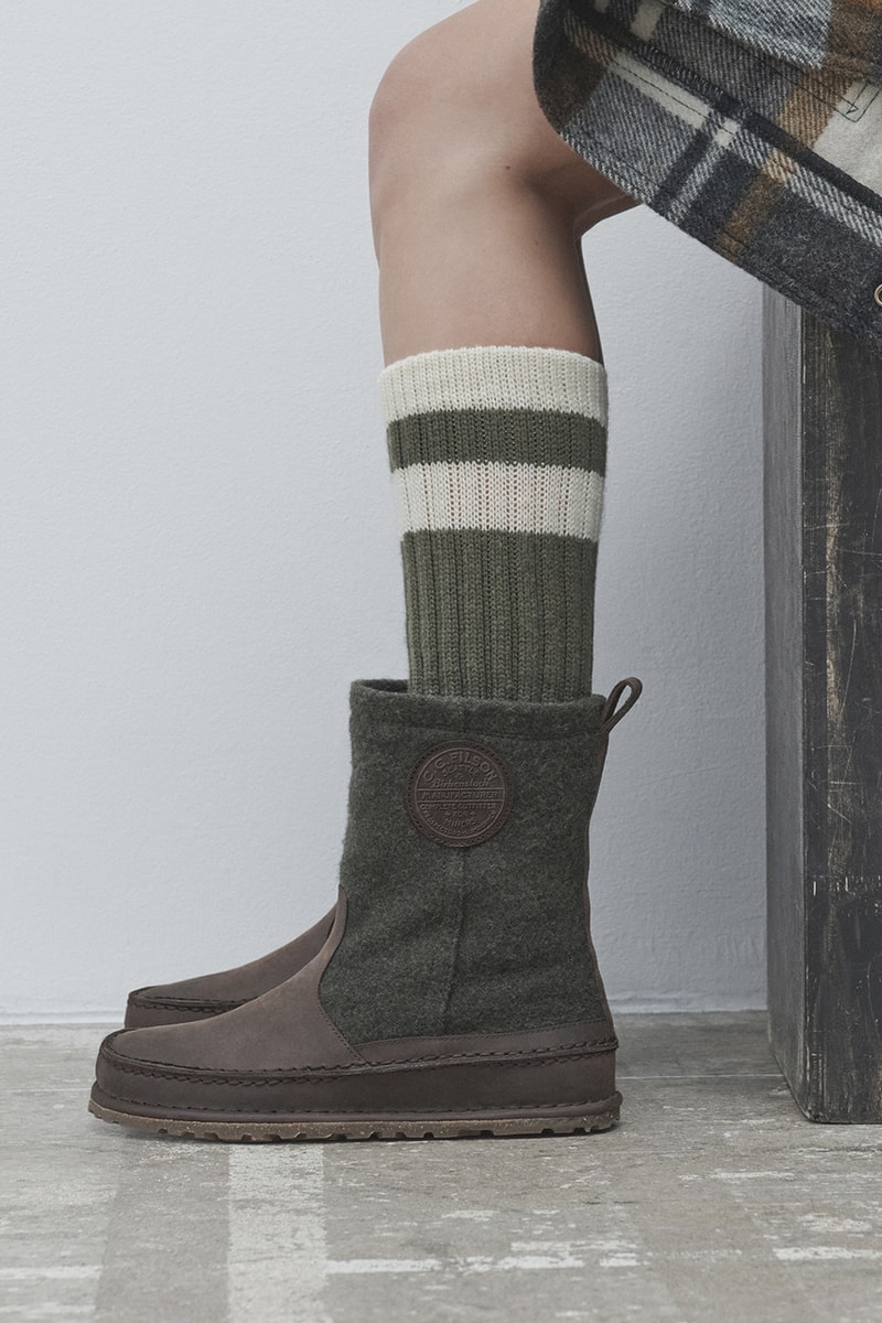 filson birkenstock footwear collaboration london methow lahti skykomish boots low top leather mackinaw wool tin cloth waxed cotton