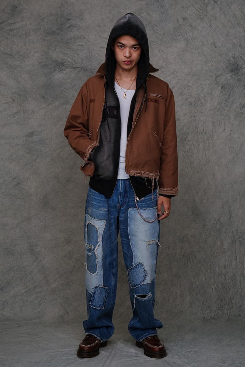 Woke Edge Presents Debut Collection japan future beams archive lookbook release info first fw24 Tokyo and Nagoya pop up party price jacket denim pants vintage influence 