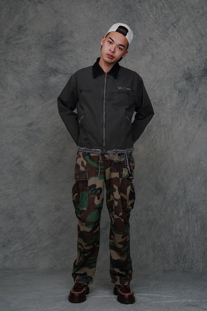 Woke Edge Presents Debut Collection japan future beams archive lookbook release info first fw24 Tokyo and Nagoya pop up party price jacket denim pants vintage influence 