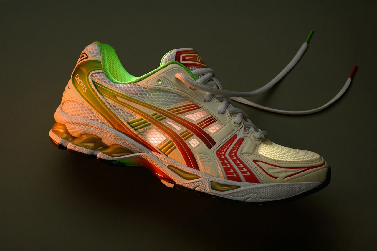 CNCPTS x ASICS Gel-Kayano 14 "OOO" 1203A561-100 “Cannoli Cream/Poinciana” Release Info 