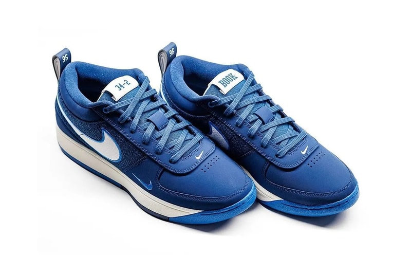 Devin Booker Drops off Nike Book 1 PEs For University of Kentucky home away wildcats blue and white 1996 national championship run nba basketball swoosh shoes