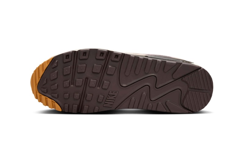 Official Look at the Nike Air Max 90 "Snakeskin" HF1212-200 malt/Velvet Brown-Multi-Color-Light Orewood Brown-Flax swoosh leather desert snake