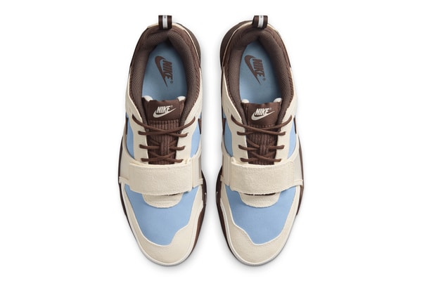 travis scott nike baseball sportswear zoom field jaxx leche blue official release date info photos price store list buying guide HQ3072-400