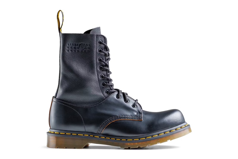 MM6 Maison Margiela Drops Dual Toned Dr. Martens fw24 fall winter 2024 1460 black leather boot low top oxford