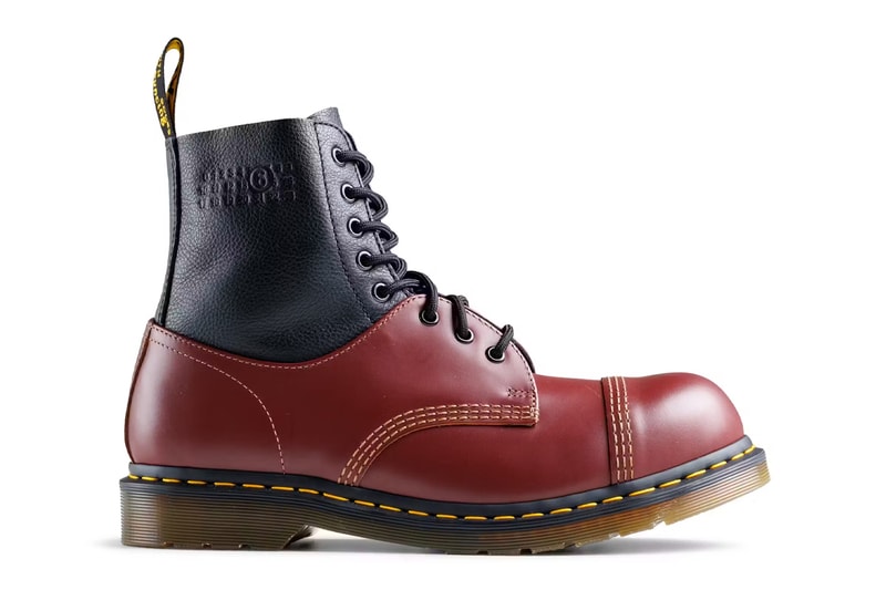 MM6 Maison Margiela Drops Dual Toned Dr. Martens fw24 fall winter 2024 1460 black leather boot low top oxford