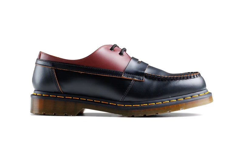 MM6 Maison Margiela Drops Dual Toned Dr. Martens fw24 fall winter 2024 1460 black leather boot low top oxford