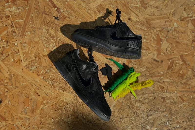 nike dunk low university black