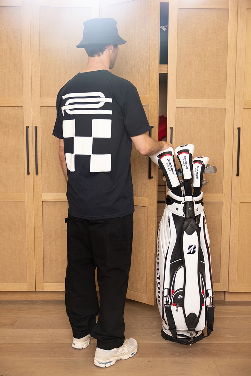 bridgestone golf period correct collection collaboration auto car tires polo t shirt hat checkered jacket balls tour bx