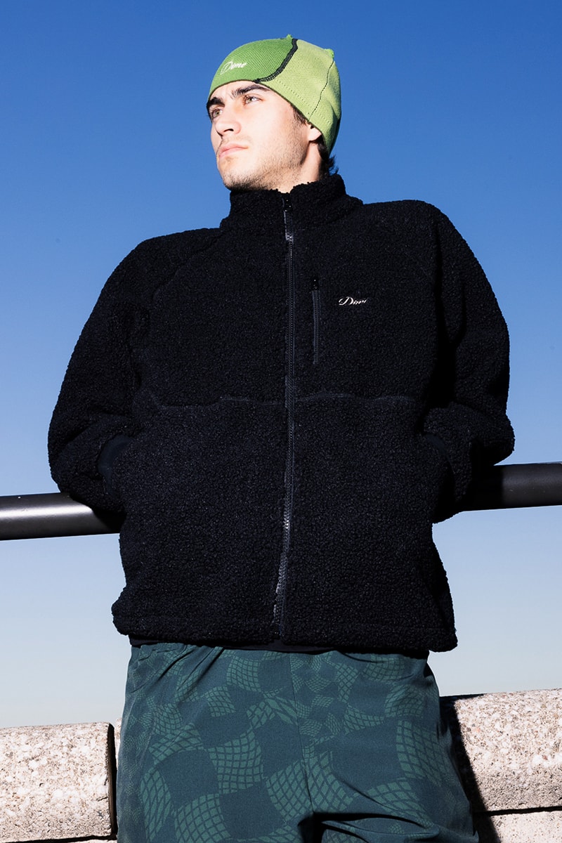 Dime Welcomes Cozy Essentials For Holiday 2024 fleece sweaters jackets pants hoodies sweatpants lookbooks canadian skatewear brand monteral quebec