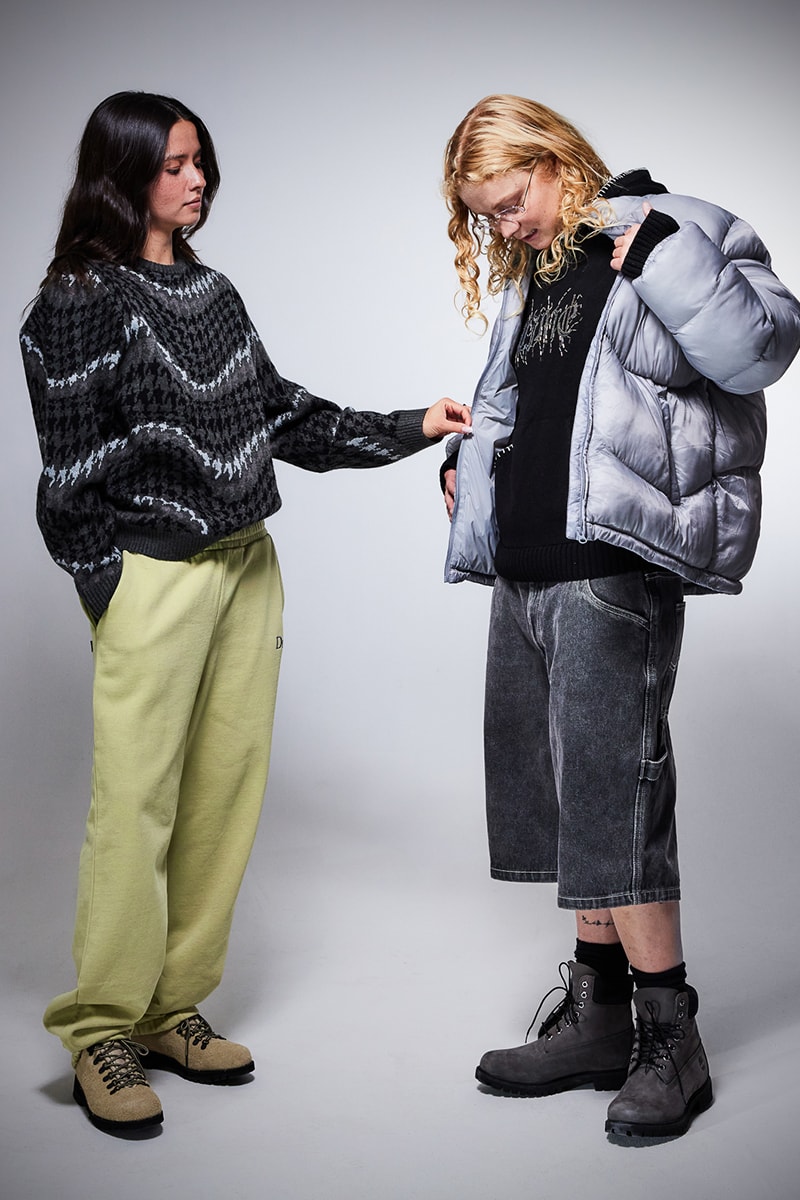 Dime Welcomes Cozy Essentials For Holiday 2024 fleece sweaters jackets pants hoodies sweatpants lookbooks canadian skatewear brand monteral quebec