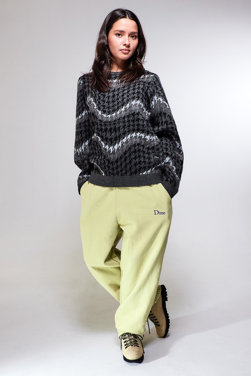 Dime Welcomes Cozy Essentials For Holiday 2024 fleece sweaters jackets pants hoodies sweatpants lookbooks canadian skatewear brand monteral quebec