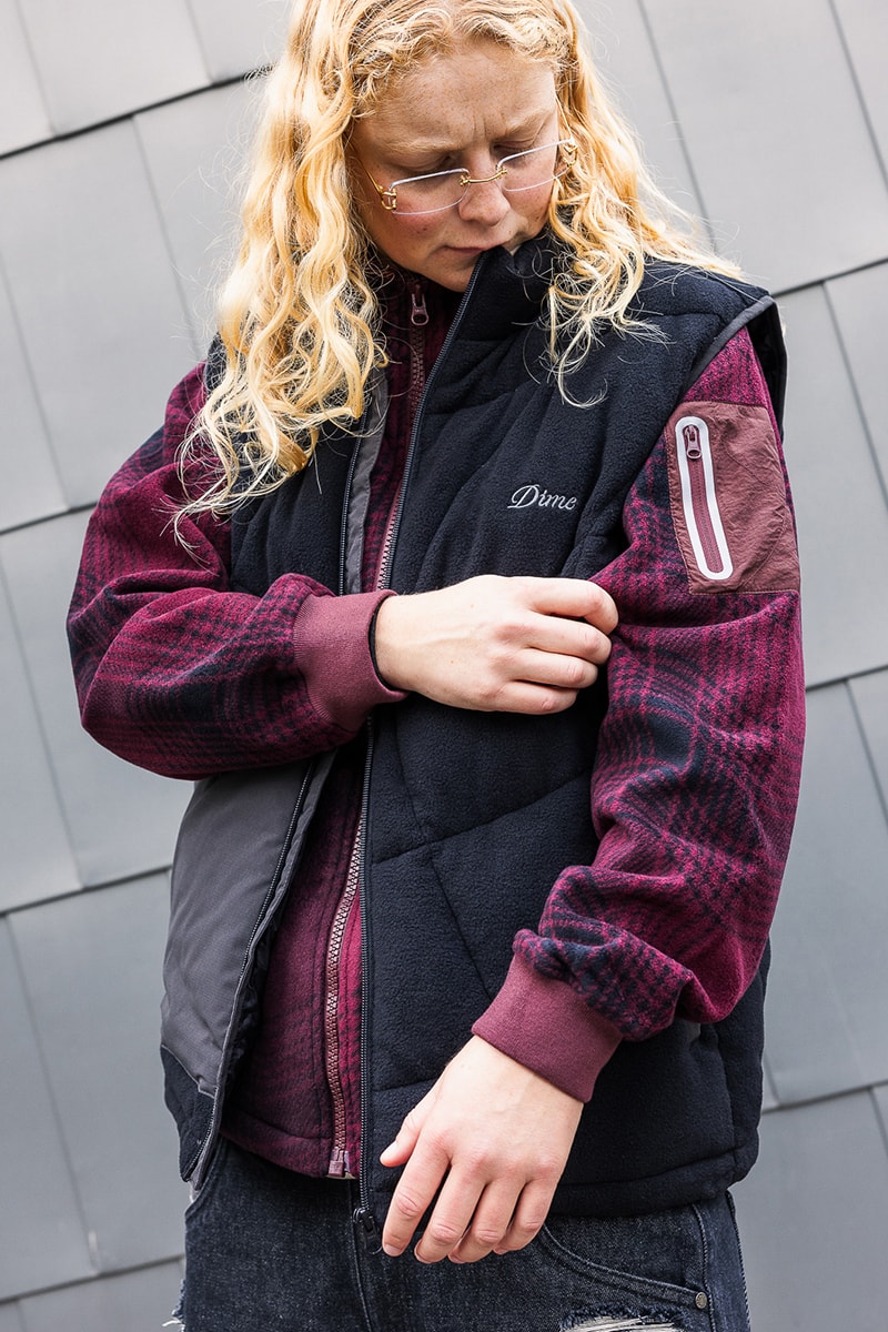 Dime Welcomes Cozy Essentials For Holiday 2024 fleece sweaters jackets pants hoodies sweatpants lookbooks canadian skatewear brand monteral quebec