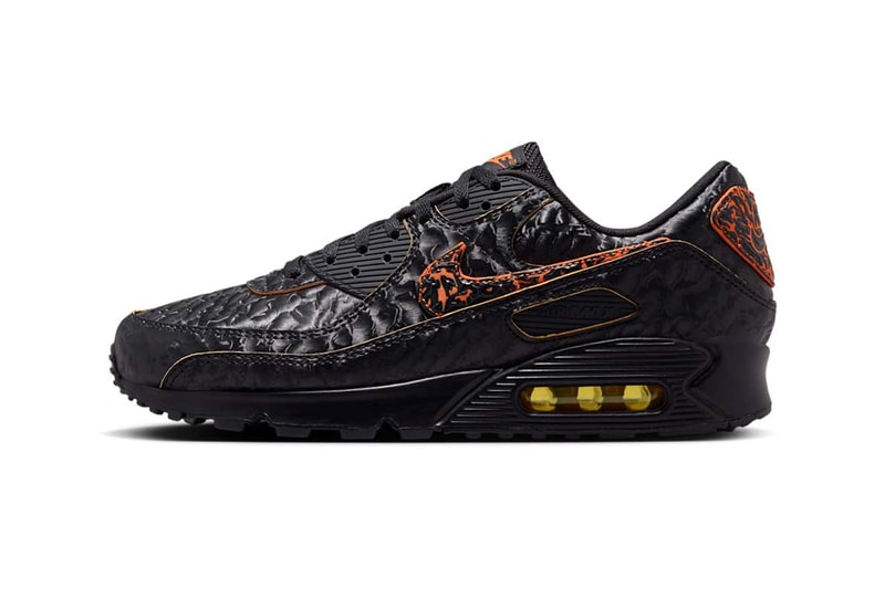 Nike Air Max 90 "Volcano" HF3248-001 Release Info Black/Black-Magma Orange February 2025