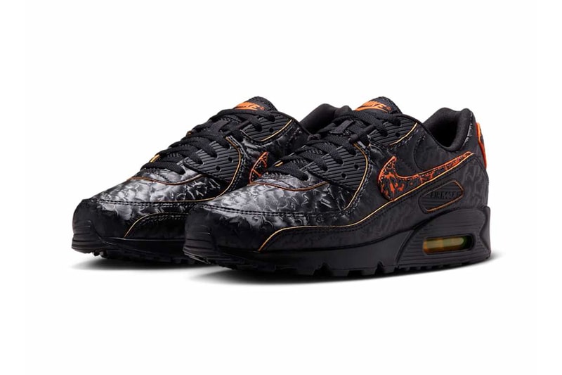 Nike Air Max 90 "Volcano" HF3248-001 Release Info Black/Black-Magma Orange February 2025