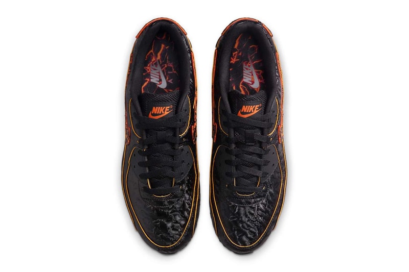 Nike Air Max 90 "Volcano" HF3248-001 Release Info Black/Black-Magma Orange February 2025