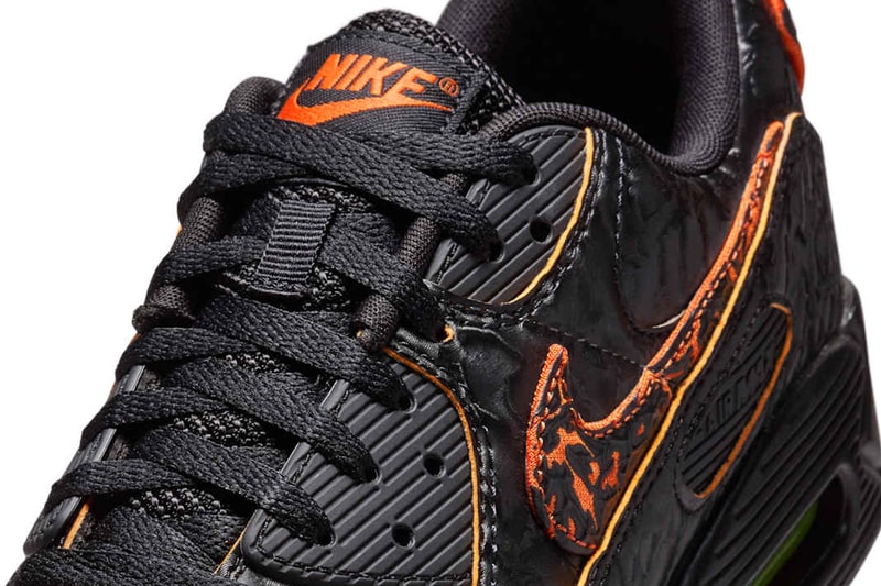 Nike Air Max 90 "Volcano" HF3248-001 Release Info Black/Black-Magma Orange February 2025